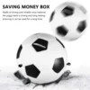 Football Coin Jar Piggy Bank Cash Soccer Decor For Boys Room Gifts Vinyl 4