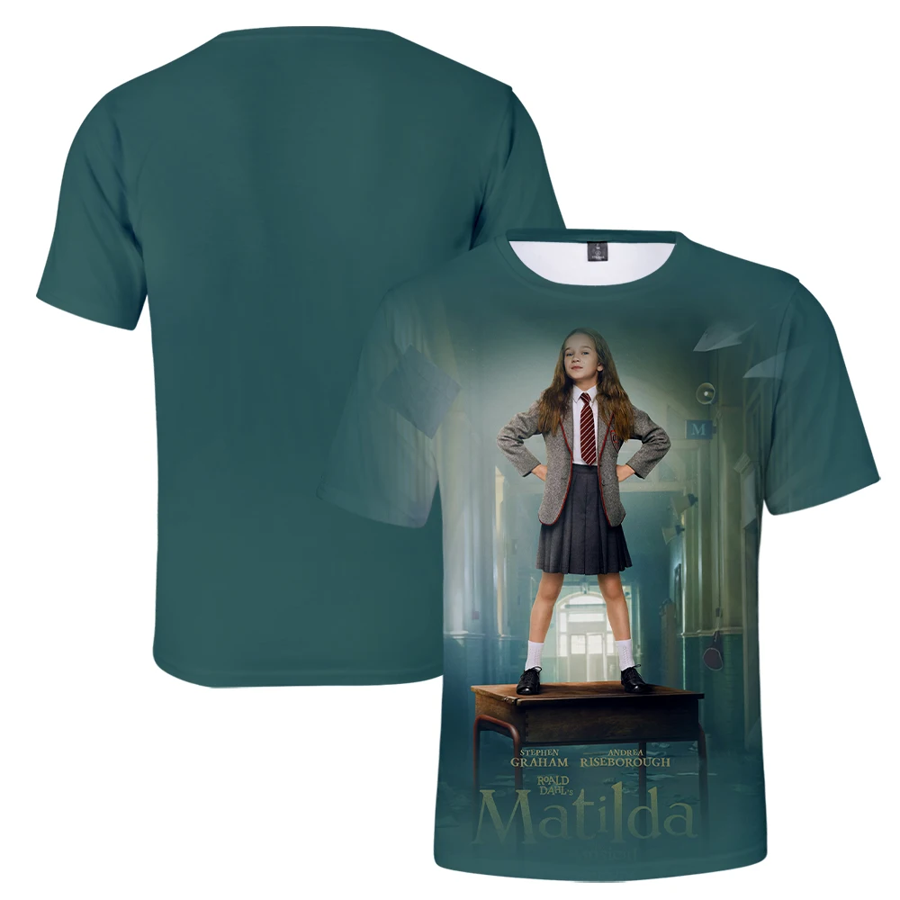 

New Summer T Shirt Fashion Roald Dahl's Matilda the Musical Movie Tshirt Unisex Crewneck Short Sleeve Tee Women Men's 3D Clothes