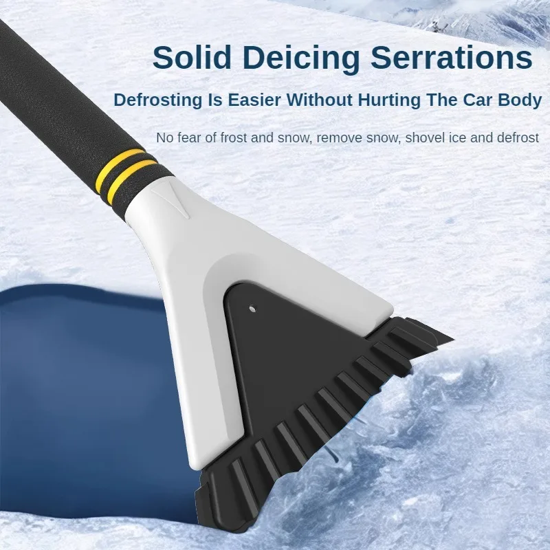 EAFC 1PCS Car Snow Shovel Brush Non Slip Sturdy Ice Scraper Durable Portable Window Removal Ice Cleaning Tool for AUTO SUV
