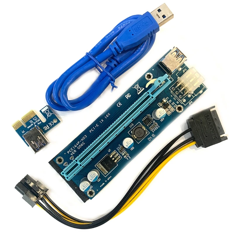 VER009S PCI-E  ī 1X  16X  ̺, USB3.0 ̺ 4P  