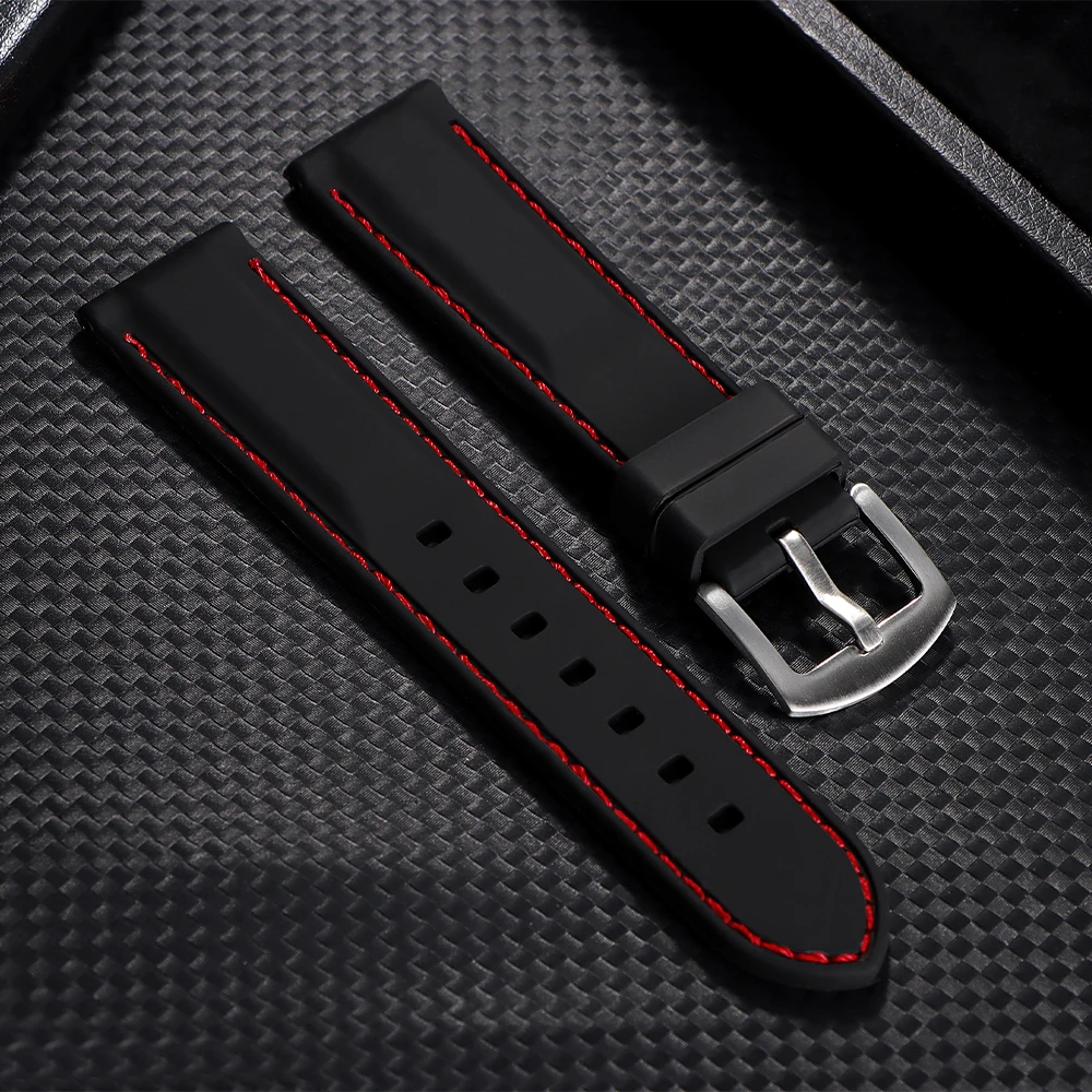 Enhanced Sports Silicone Waterproof Watch Band - Thick Rubber Strap Bracelet