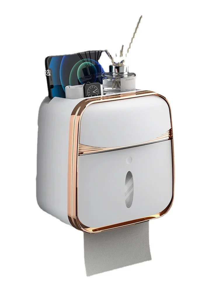 

Bathroom Shelf Wall-Mounted Toilet Accessories Complete Collection Washroom Table Toilet Storage Cabinet
