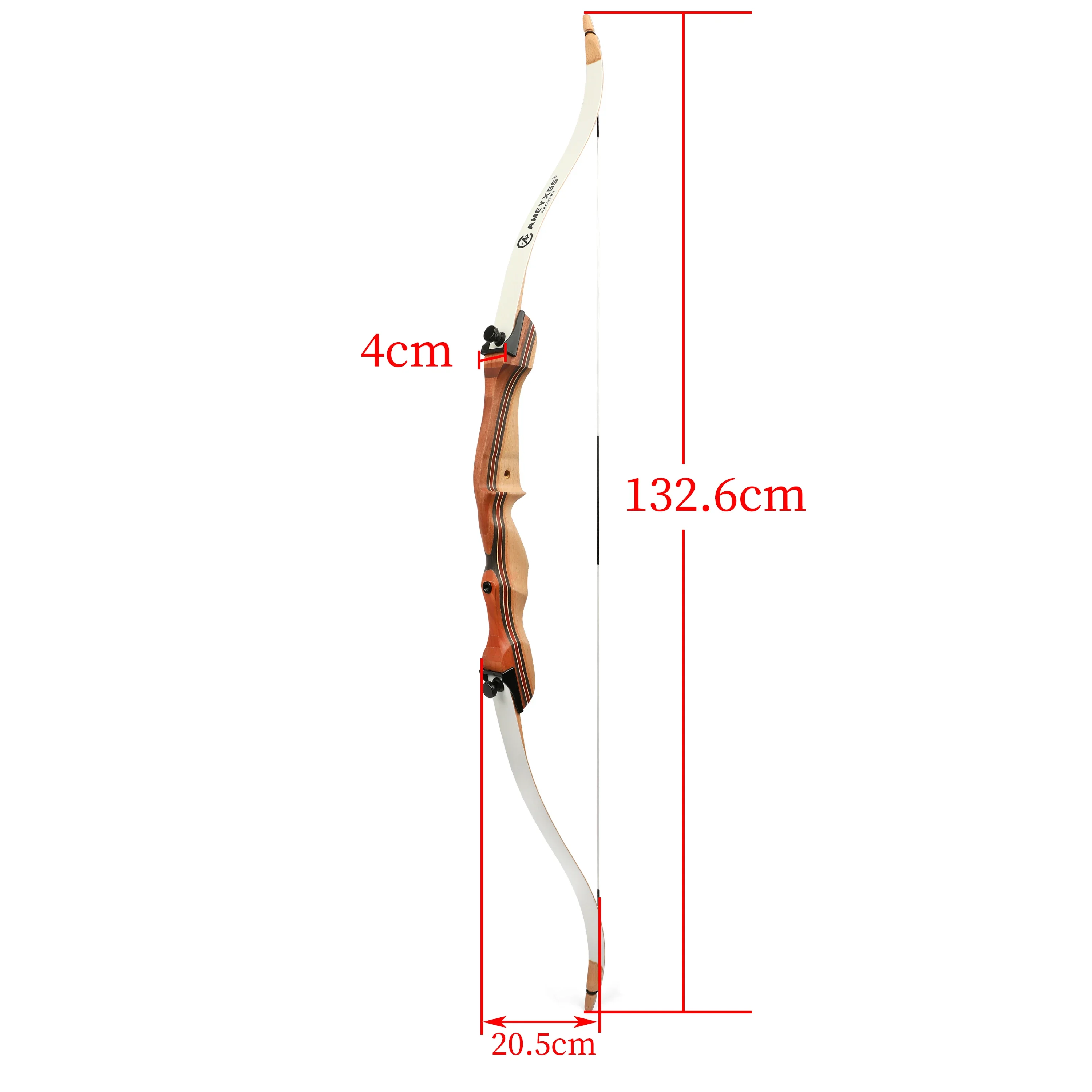 Youth Bow Archery Recurve Bow 10-20lbs Right Hand 48/54Inch Maple Laminate Bow for Adults Begin Training Target Practice 6