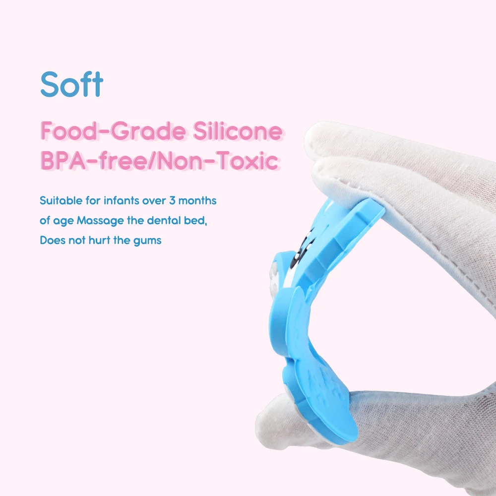 BPA Free Silicone Teethers para bebê, brinquedo de dentição, mastigar comestível, corrente de chupeta, clipes, miçangas, colares, pingente, roedor animal