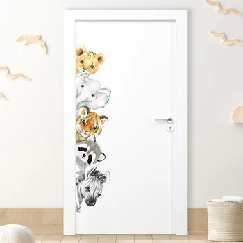 Cartoon Animal Door Sticker 1