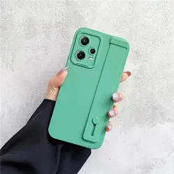 Silicone Hand Band Case with Wrist Strap Holder - RedmiNote12ProPlus5g (WD Green)
