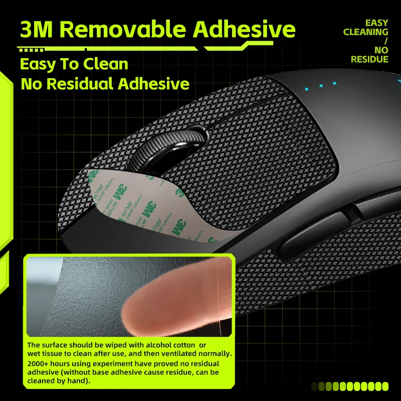 Talongames-fita de Aperto do Mouse para Razer Deathadder v2 Pro Antiderrapante Absorção de Suor de Palma Corte para Caber Fácil de Aplicar Pacote - Imagem 5