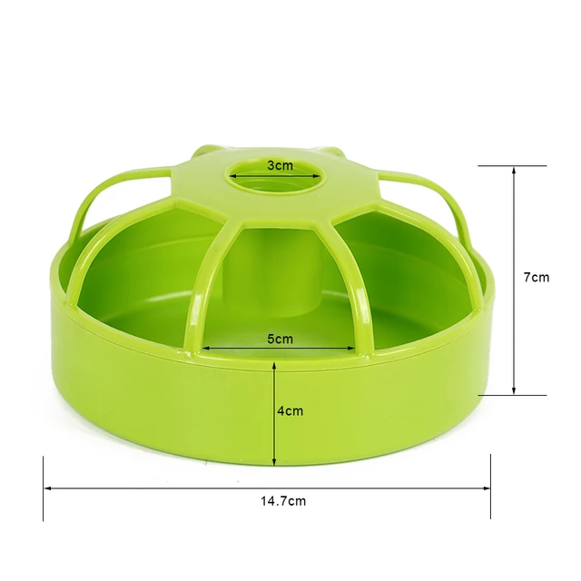 Bird Feeder Dual Purpose Automatic Watering Eight Grid Large Capacity Convenient Chick Bird Parrot Feeding Box Pet Supplies 6
