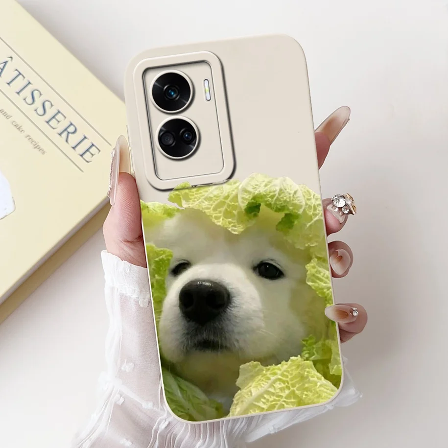 Shockproof Soft Liquid Silicone Phone Case with Popular Flower Design