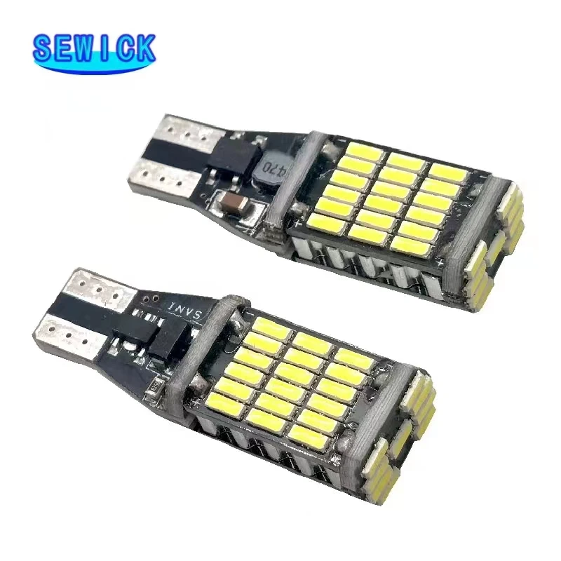 100pcs ڵ LED  T15 W16W 4014 45SMD W5W LED ȣ   Canbus   DC12V/24V    