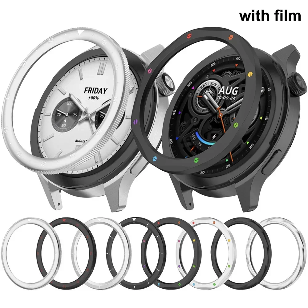 Enhanced Metal Bezel Ring with Tempered Glass Protective Film