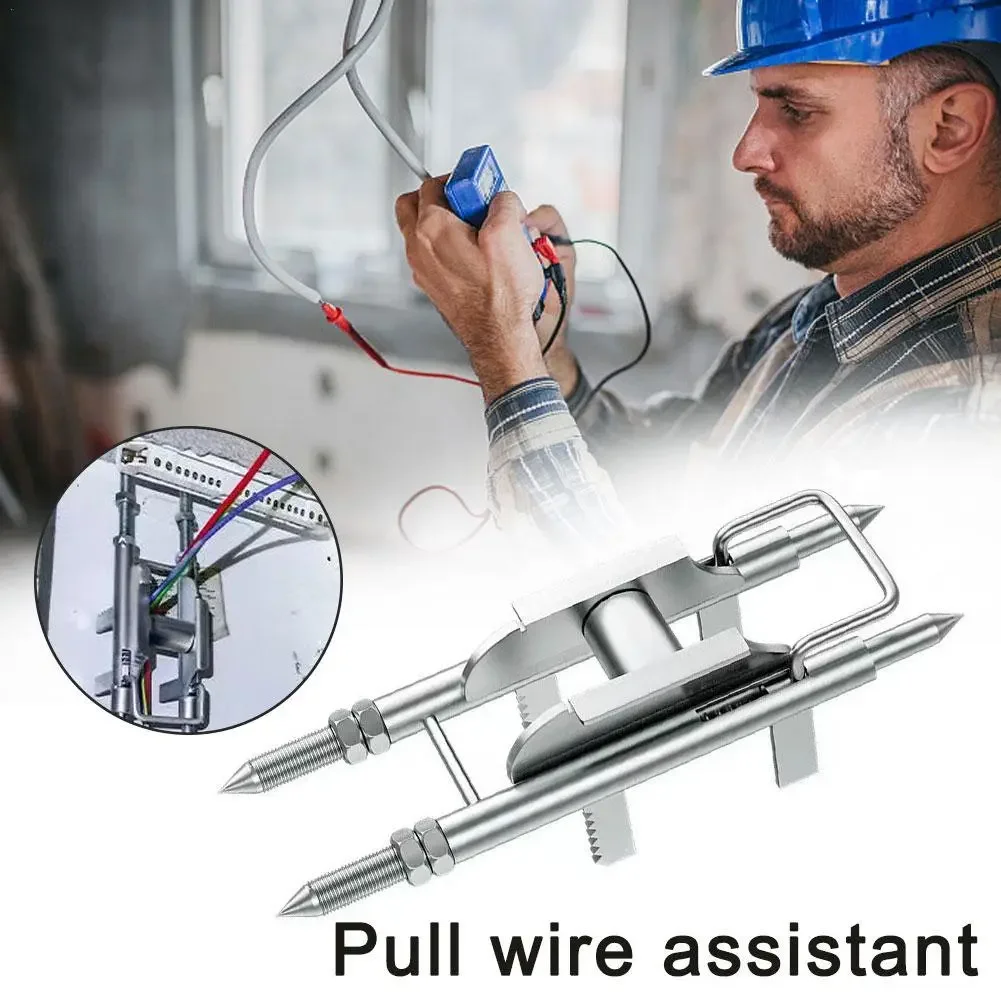 Wire Threading Aid Tool with Pulley Cable Puller Auxiliary