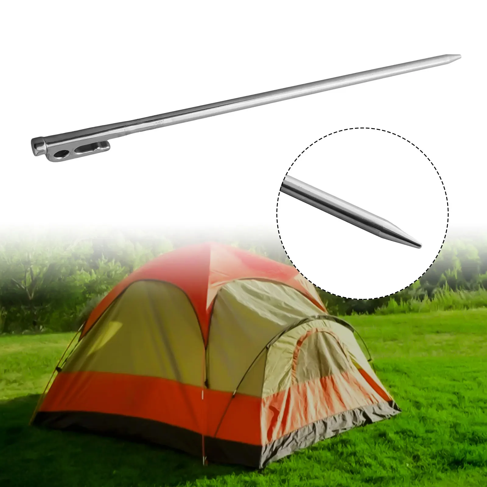 

Сверхмощная стойка для палатки, внешняя палатка из нержавеющей стали, Аксессуары диаметром 20-40 см длиной 8-10 мм