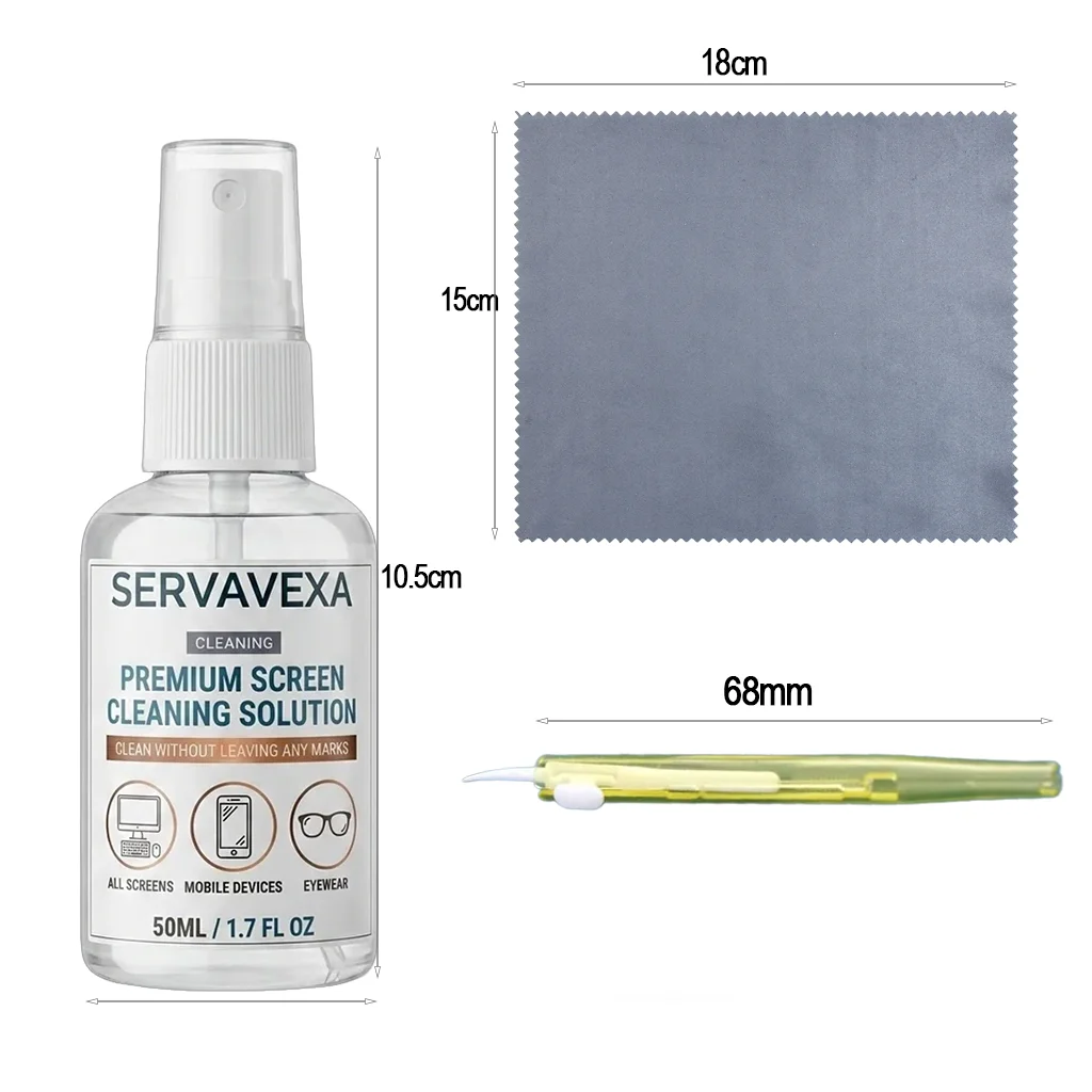 Ultimate 7-in-1 Screen Cleaning Kit with Brushes & Microfiber Cloth