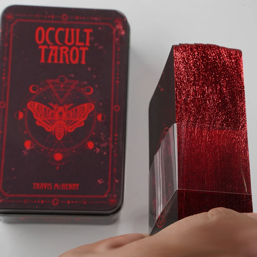 

Occult Tarot Luna Lapin Lucid Dreams Beginners Del Toro Tarot in Tin Metal Box 78 Cards Gilded Edge Paper Guidebook Deck
