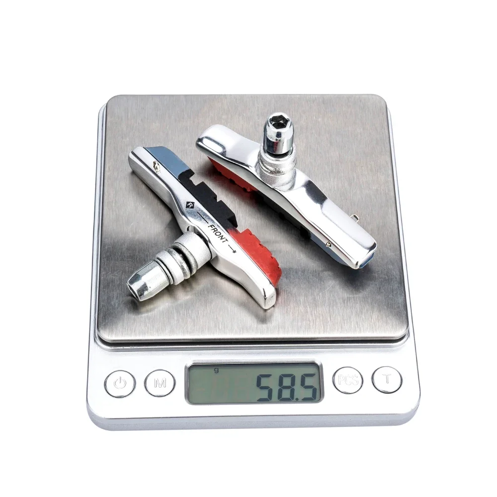 1 Pair Road Bike Brake Pads Shoes V-Brake Pads MTB Mountain Bicycle Brake Shoes Block Durable Rubber Anti-resistance
