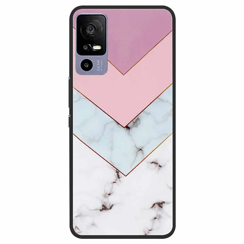 Elegant Marble TPU Silicone Case - Fashionable Protective Cover