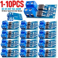 10-1pc 15A 400W MOSFET Trigger Switch Drive Module PWM Regulator Panel DC 5V-36V Electronic Switch Control Board for arduino
