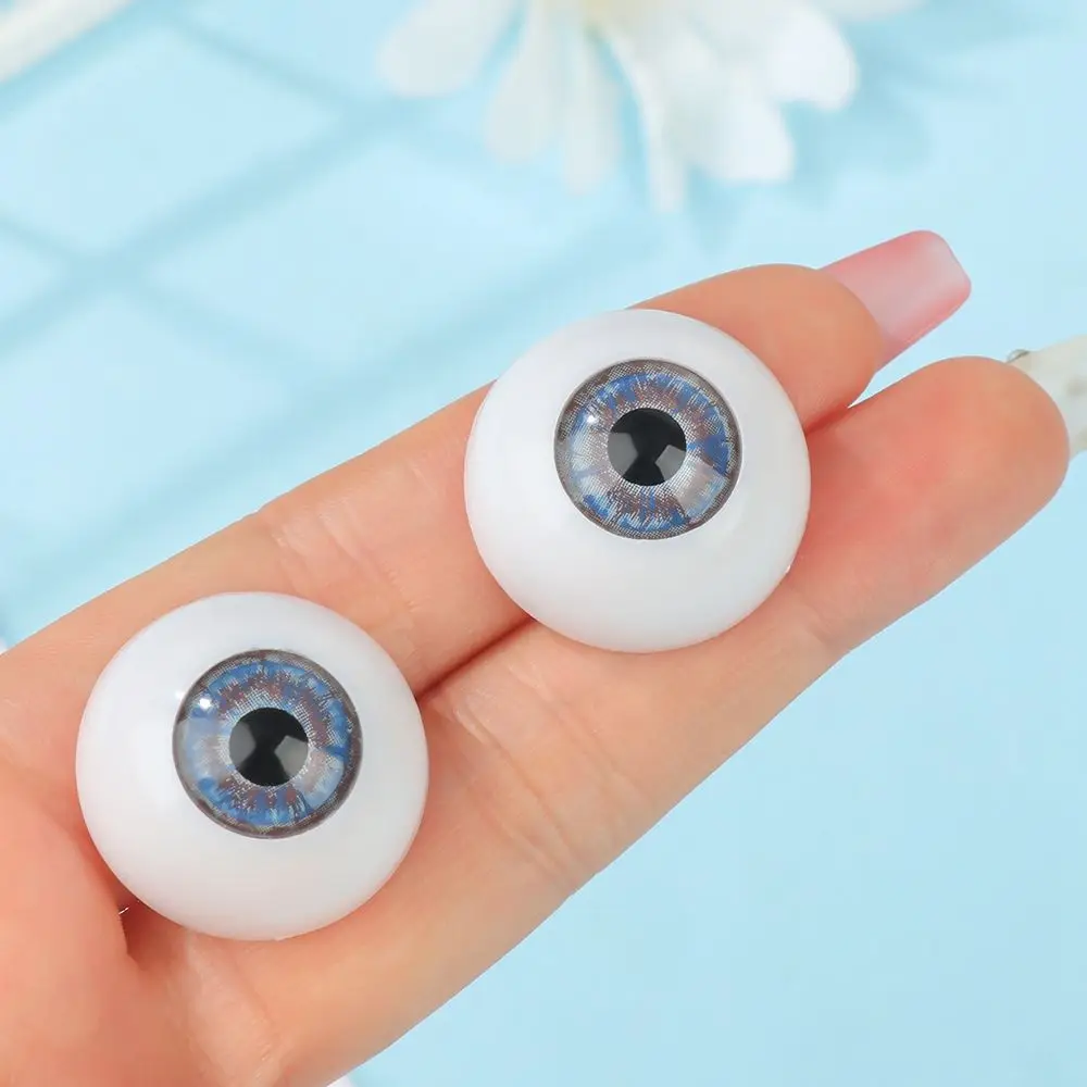 24/30mm Blue Brown Green Doll Acrylic Eyes Doll Eyeball For BJD Doll Making Crafts DIY Eyes Accessories Safety Doll Animals Part 3