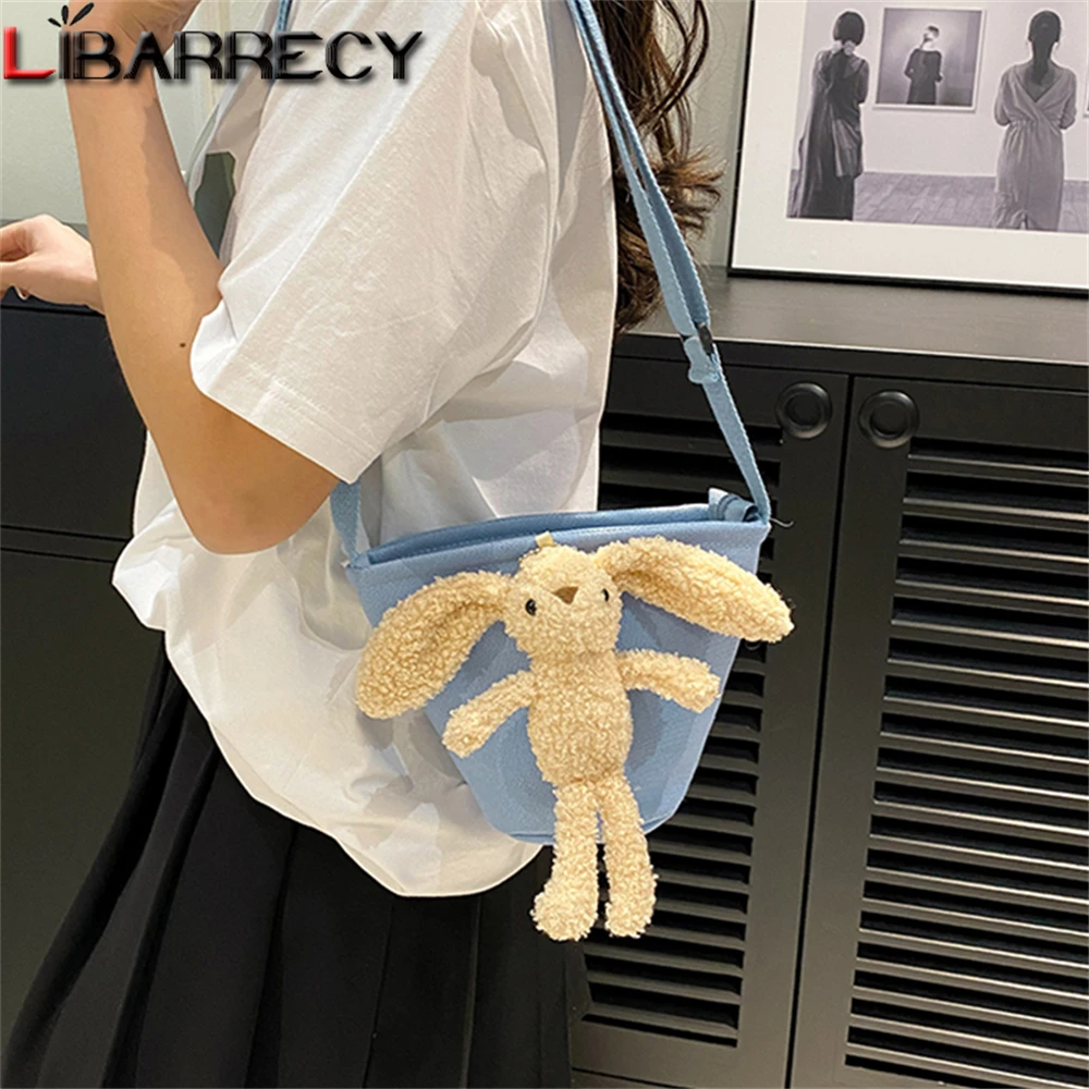 Borsa A Tracolla Da Donna Con Tromba Di Moda Tinta Unita Nuove Borse A Tracolla Da Donna Con Ciondolo Carino Portafoglio Mobile Da Donna Bolsos De Muj