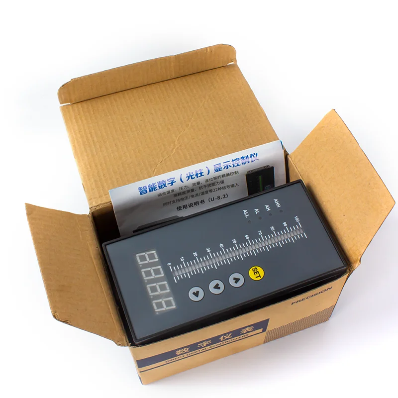 4-Relay Water Level Controller for Tank Deep Well Liquid Level Indicator AC220V Alarm Control Instrument 4-20mA liquid level sensor