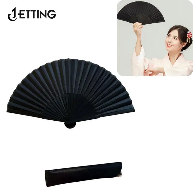 Vintage Chinese Style Black Hand Fan Folding Fans Dance Wedding Party Favor Chinese Dance Party Folding Fans