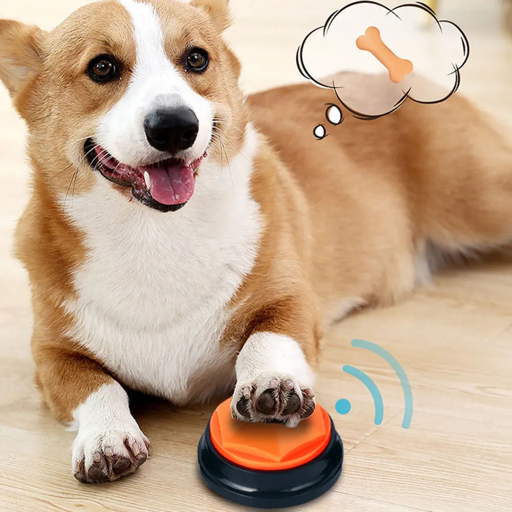 Dog Training Buttons Recordable Pet Training Buzzer Portable Voice Recording Button for Pet Communication