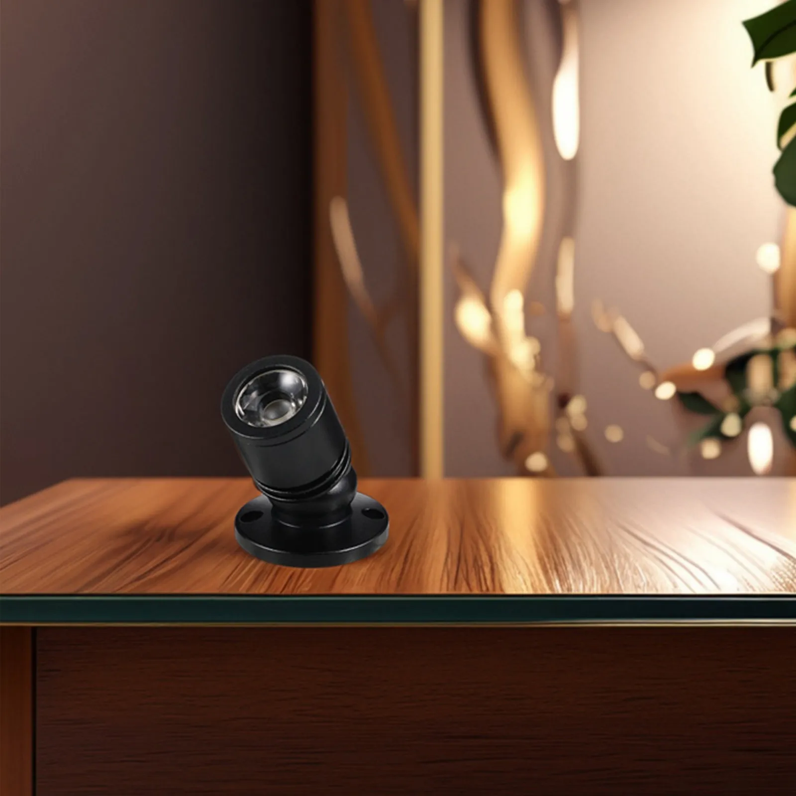 2개입 소형 USB LED 스포트라이트, 보석 진열장, 캐비닛 디스플레이용, 작고 밝은 조절 가능한 실내 쇼케이스 미니 스팟 조명
