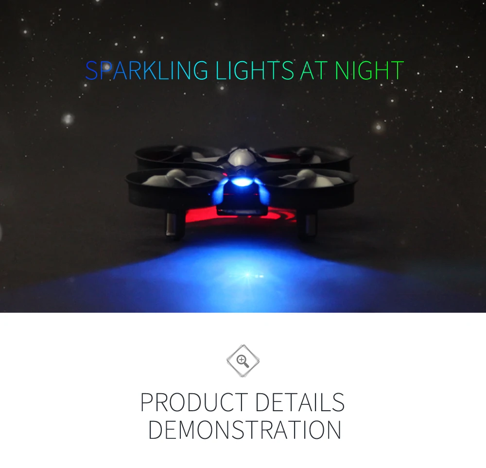 Z50 H36 RC Mini Drone Helicopter 4CH Toy Quadcopter Drone Headless 6Axis One Key Return 360 Degree Flip LED Rc Toys Gift