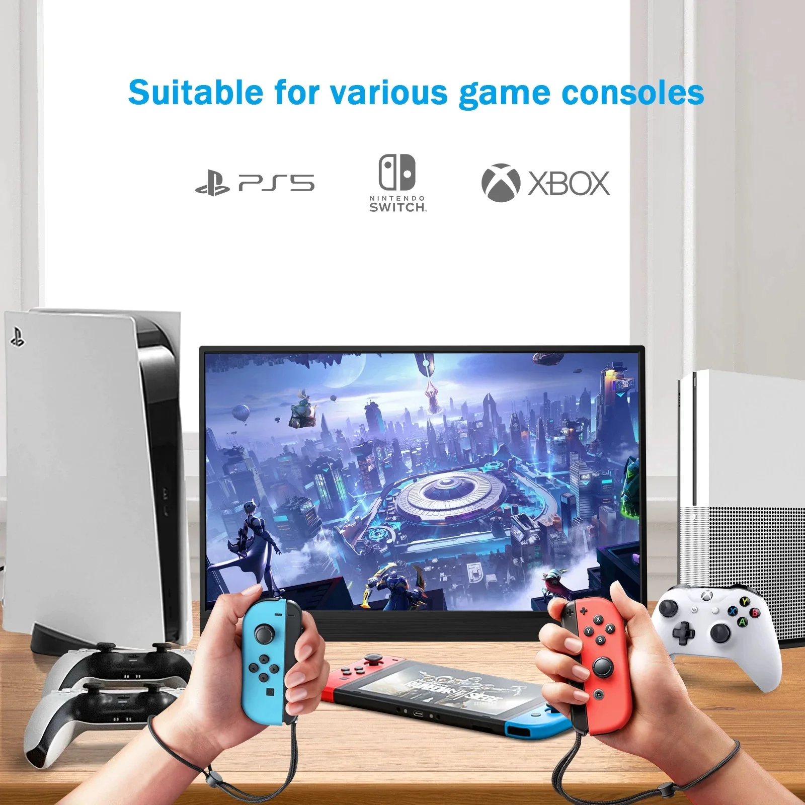 13.3 Inci 1080P  ޴ Ʈ Ƽǽ Usb C HDMI-Ƽ ̾ Ips ,  ޴ Pc untuk ġ Ps4 Ps5