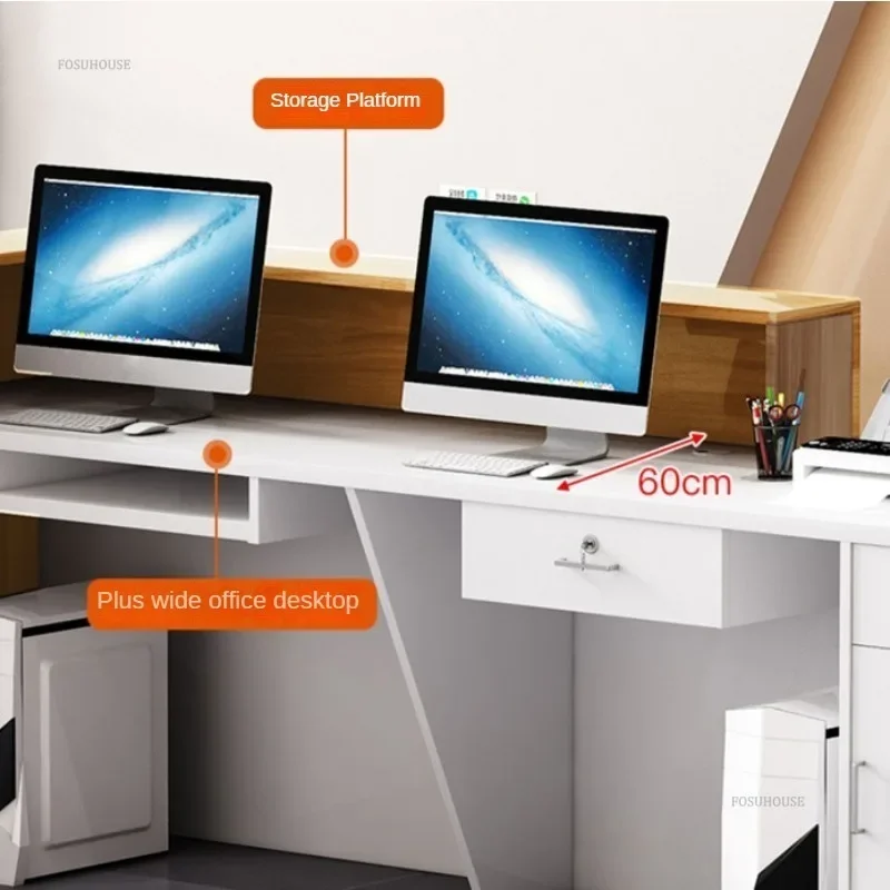 Modern Commercial Reception Desk Office Furniture Front Desks Small Shop Beauty Salon Counter Simple Bar Table Cashier u