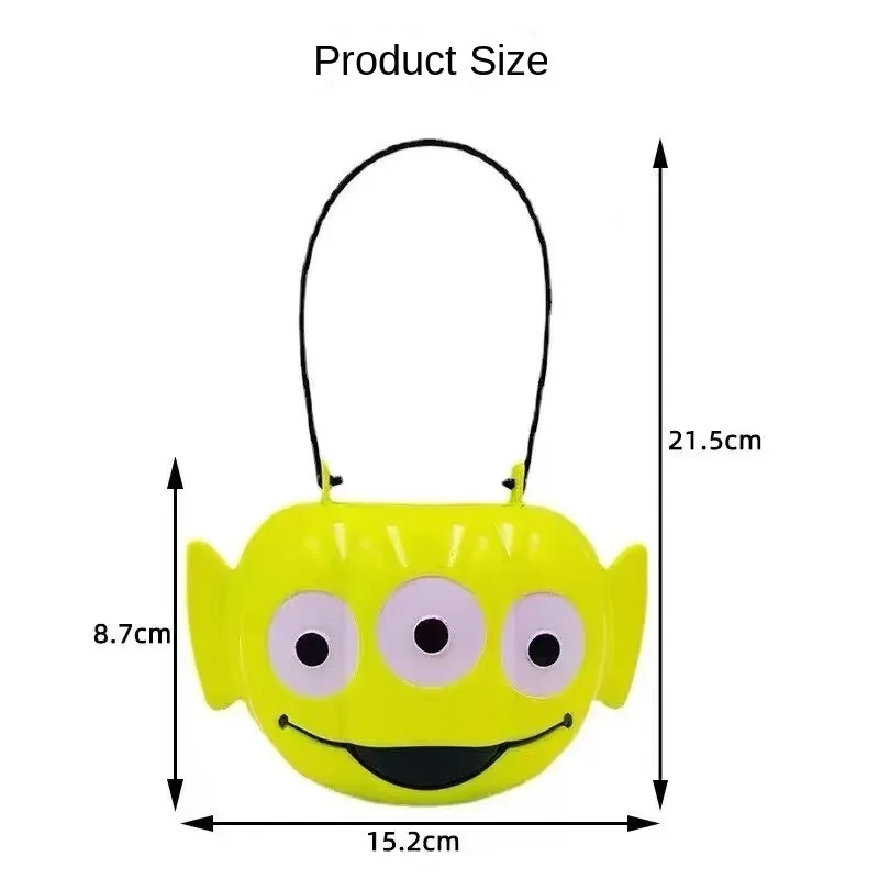 Disney Mickey Halloween Candy Bucket Pumpkin Bucket Portable Basket Kids Favor Trick Or Treat Halloween Party Decoration kids candy bucket
