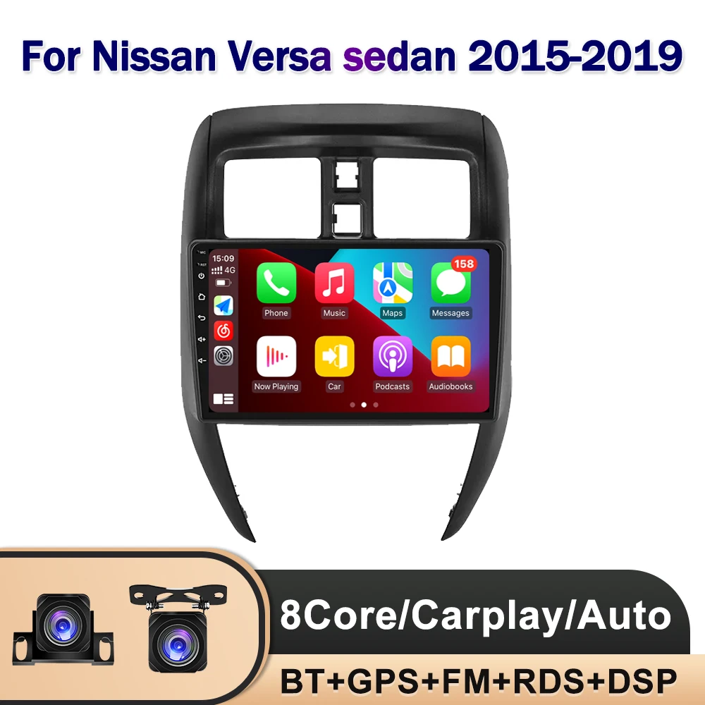 

13inch Android 13 Car Radio Multimedia Player For NISSAN VERSA SEDAN 2015-2019 GPS BT Wireless Carplay Auto QLED DSP NO 2DIN DVD