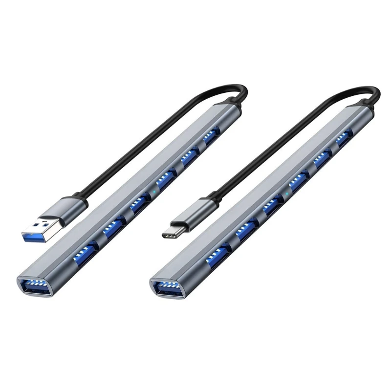 

Multi-Port Usb Hub Usb3.0 Dock Type-C/USB Connector Hub Laptop Computer Dropship