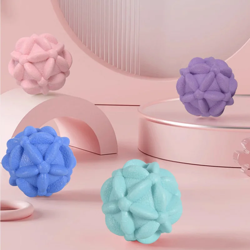 1 PCS Yoga Massage Ball Flower Shape Washable Yoga Fitness Thoracic Spine Back Body Massage Cone Ball Fascia