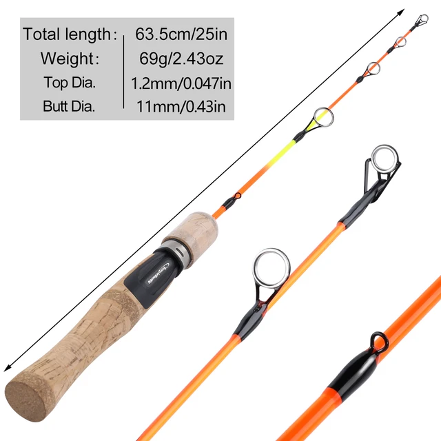 Promotion! 60cm 2 Tips Rod Reel Combos Winter Ice Fishing Rod Fishing Reel  set Rod Pole Tackle Carbon pole Ice fishing rod