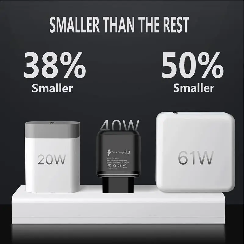 5V 3.1A Phone Charger, 4 USB Ports, Travel Smartphone Battery Charger, QC3.0 Fast Charging For iPhone Xiaomi Huawei