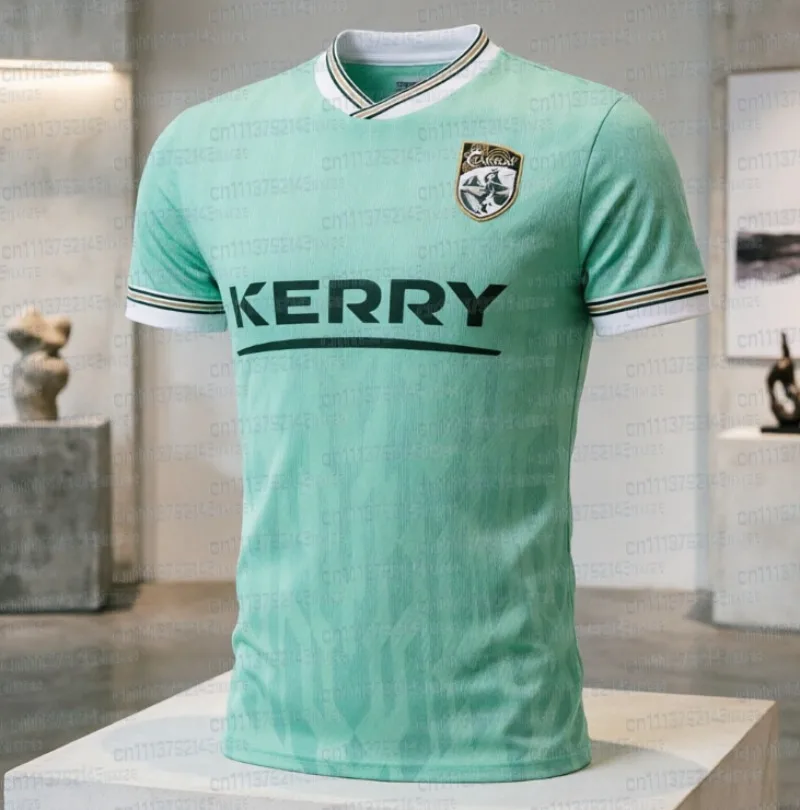 2026 Irland Kerry Fußballtrikot Sommer-Sport-Oversize-T-Shirt Atmungsaktiv Schnelltrocknend Streetwear Kleidung Familienoutfit