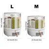 360 degree Household Rice Bucket Grain Storage Box Sealed Insect Moisture Proof Rice Storage Box Rice Tank Food Container 2