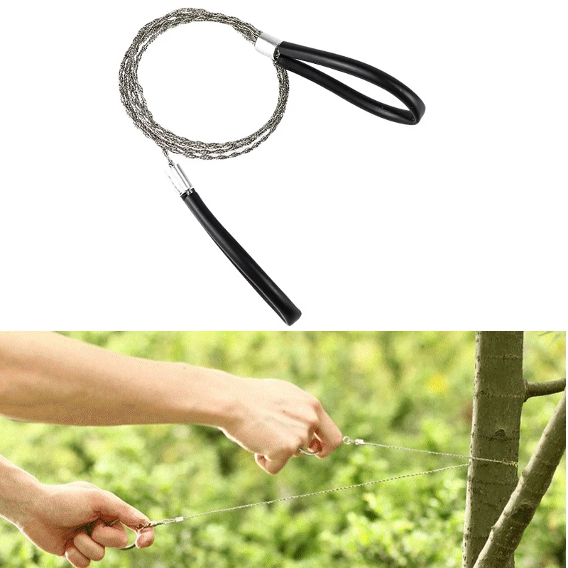 

Rope Chain Saw Outdoor Camping Hiking EDC Emergency Survival Steel Wire Kits High Strength Wire String Saws Hand Cutting Tools