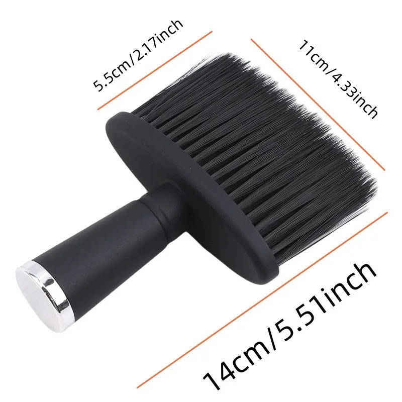 1/2 stücke Professionelle Weiche Hals Gesicht Duster Pinsel Barber Haar Sauber Haarbürste Bart Pinsel Salon Schneiden Friseur Styling Werkzeug – Detail 5