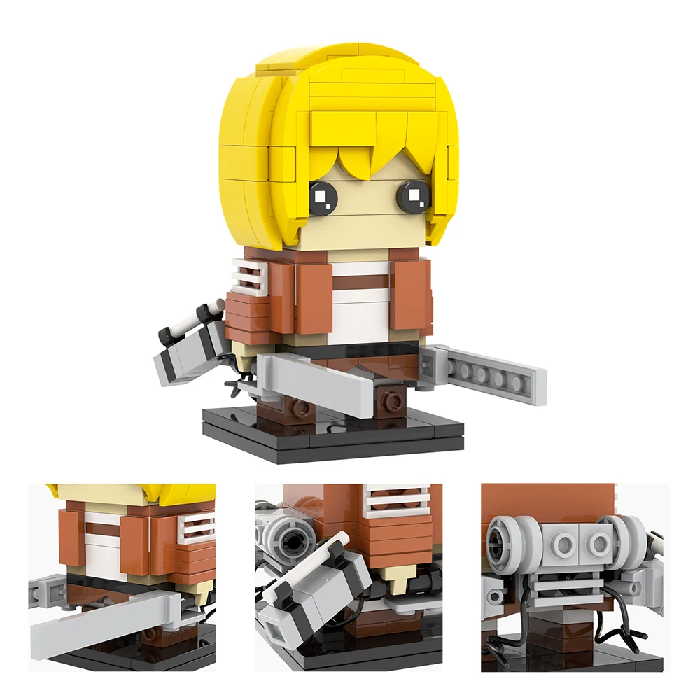 MOC Attack On Titan Giant Brick Anime Action Figure Rumbling Cannon Weapon Building Blocks Toys For Children Creative Birthday Gift