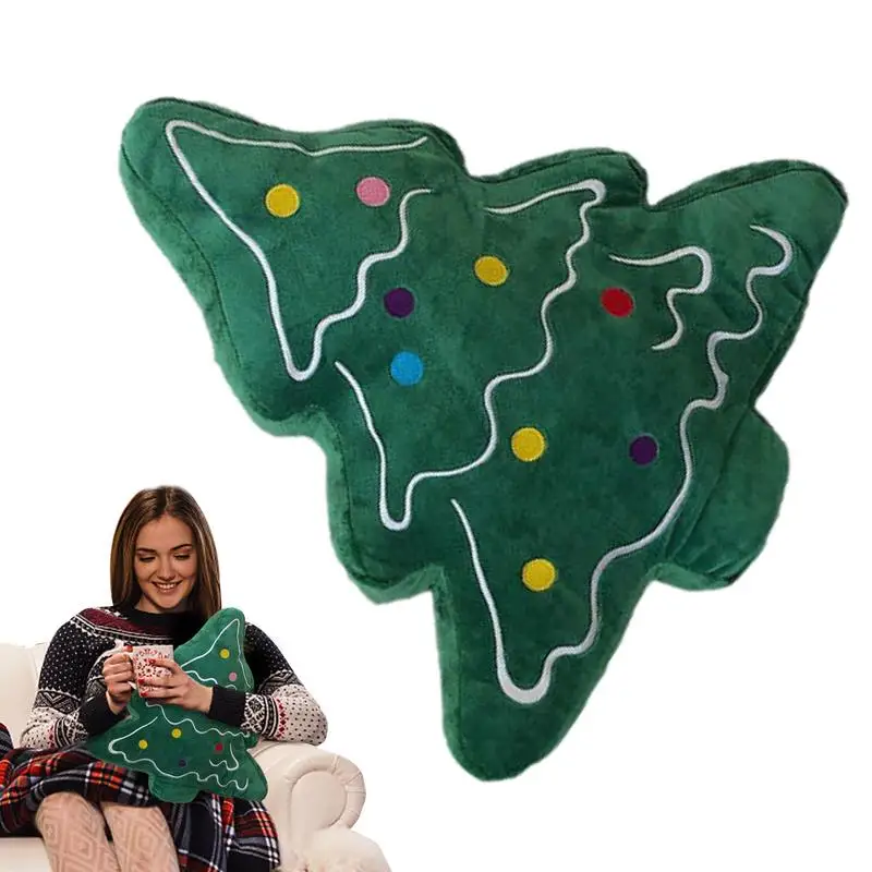 

Подушка для рождественской елки, Рождественская плюшевая подушка, набивная Подушка, плюшевые игрушки, праздничные подушки для рождественской елки, декоративная подушка для дома