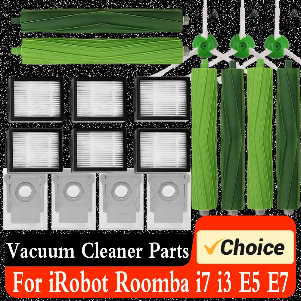 Dust Bag For Roomba I7 I8 E5 E6 I3 J7 Spare Repuestos Roomba Irobot i7  Accessories Main Brush Hepa Filter Vacuum Cleaner Parts - AliExpress