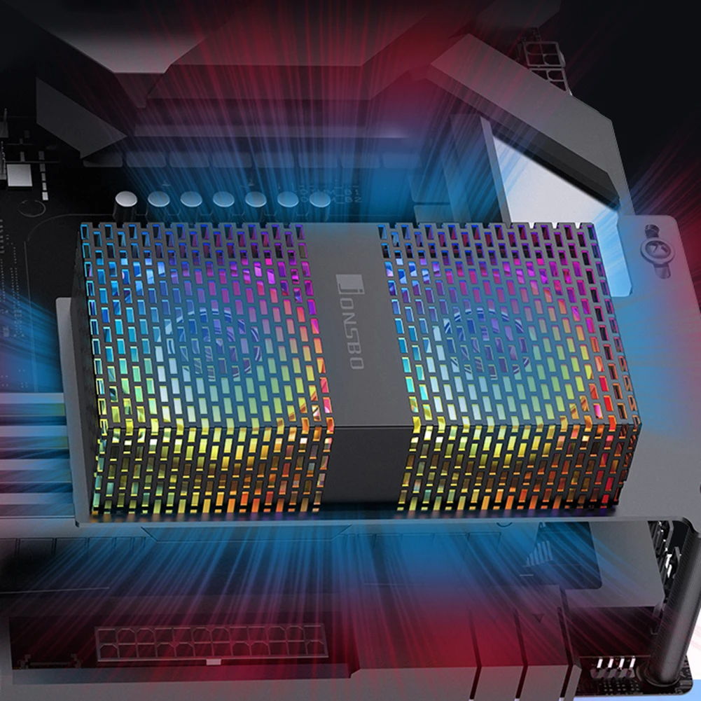 Memory Heat Sink 4Pin PWM Dual 5020 Fans 3600RPM PC Memory Cooling Radiator 5V 3PIN ARGB RAM Radiator for DDR4 DDR5 Cooling