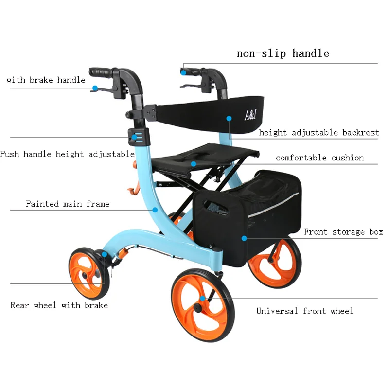 Seniors Shopping Cart Trolley Elderly Walker Adult Height Adjustable Seat By Legs And Arms Lightweight Aluminum Folding Walker 11 Seniors Shopping Cart Trolley Elderly Walker Adult Height Adjustable Seat By Legs And Arms Lightweight Aluminum Folding Walker 5