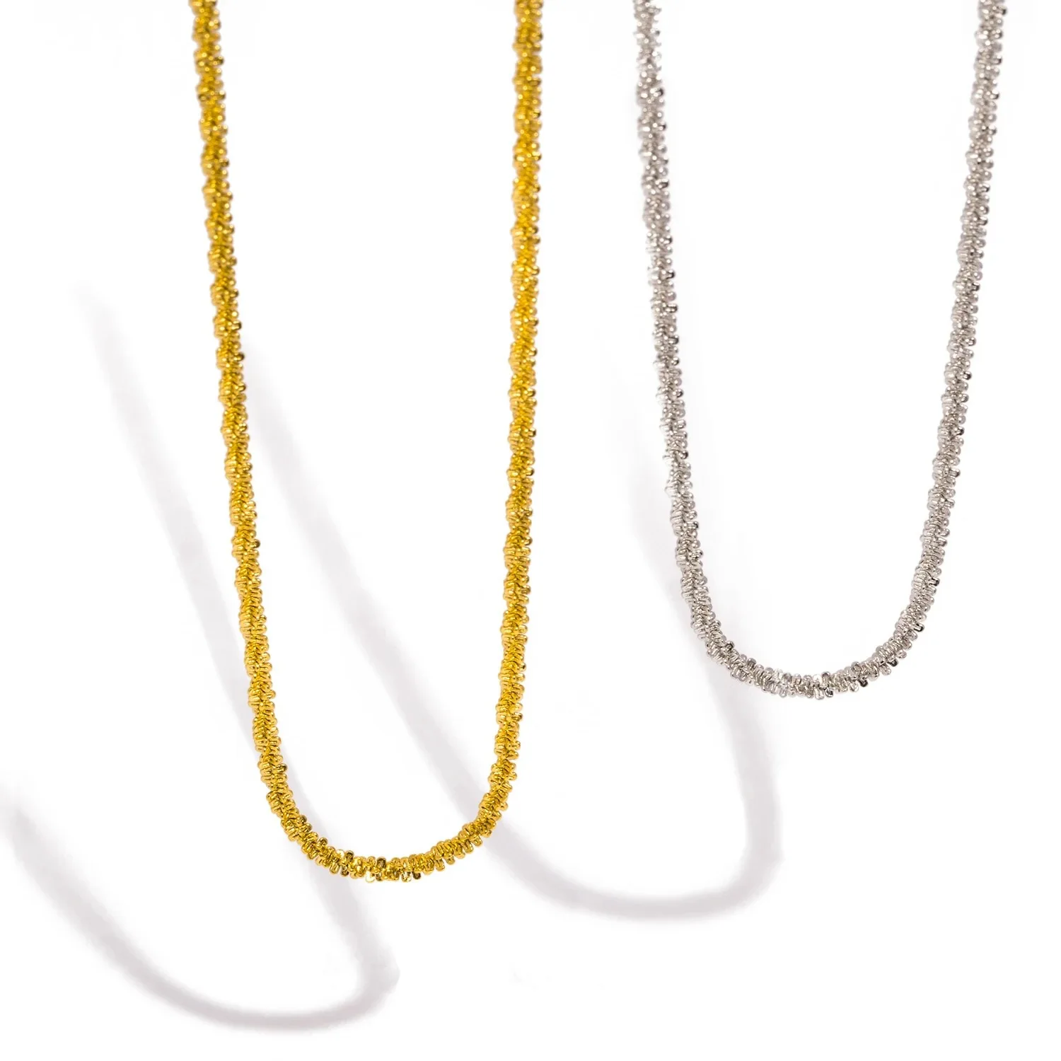 Califlower Rope Chain 5pcs/lot Stainless steel cauliflower chain luxury starry sky glitter ...