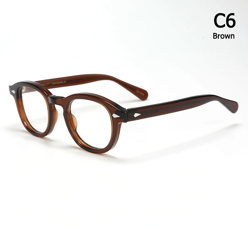 Brillen Rahmen Männer Johnny Depp Lemtosh Optische Gläser Frauen Computer Brille Klare Linse Luxus Marke Vintage Acetat Rahmen – Detail 25