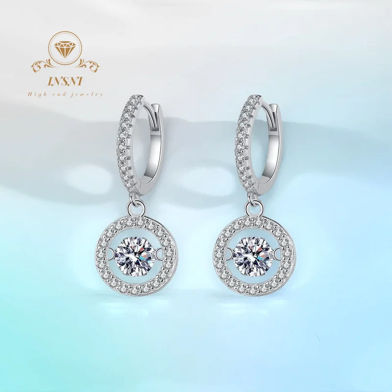 0.5Ct Liquid Fire Studs S925 Platinum D-Color Moissanite GBA Certified Ethereal Jewelry Moonlight Box Free Gift Box for Women