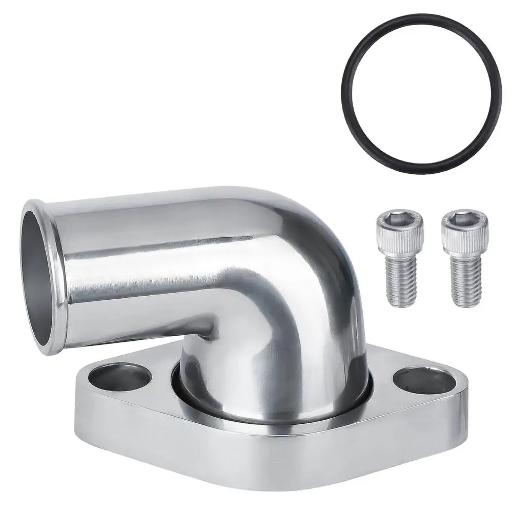 Water Neck 90&deg; Swivel Water Neck Thermostat Housing Compatible For SBC BBC Engines 327 350 396 454 383 305